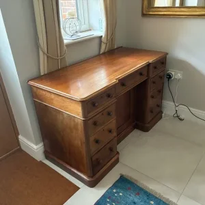 Antique Mahogany Desk - Image 6