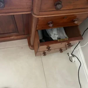 Antique Mahogany Desk - Image 8