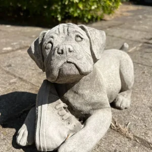 Stone Puppy Garden Ornament