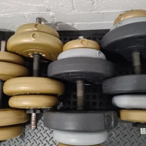 Dumbbells (62 plates and 10 bars) - Image 2