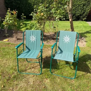 Pair of garden chairs - Image 2
