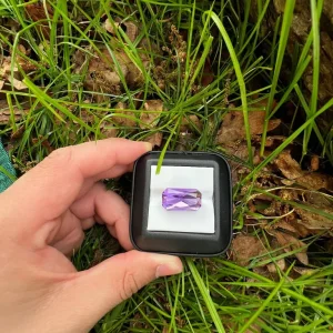 Brilliant 19ct Natural Amethyst – Radiant Octagon Cut, Collector’s Gemstone or Jewelry Making - Image 3