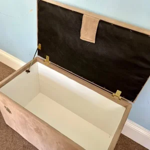 Beige Ottoman with Padded Seat - Image 2