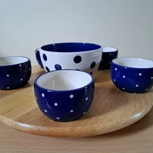 Whittard of Chelsea Lazy Susan Dip Bowls and Turntable Stand