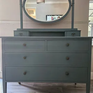 Upcycled Green Vanity Dressing Table