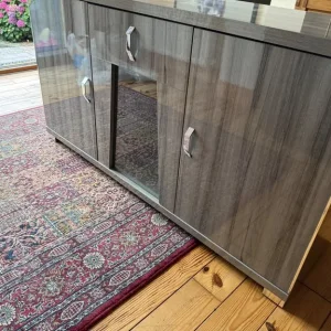Sideboard with matching table, modern gloss finish - Image 4