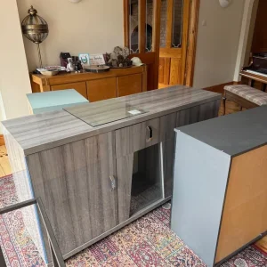 Sideboard with matching table, modern gloss finish - Image 7