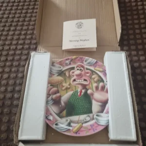 Wallace and Gromit Churchill plate 1989