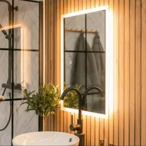 ValueLights IP44 Bathroom Mirror with Touch Control LED and Demister Pad - Image 2