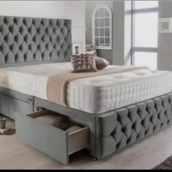 Luxury Divan Bed – Single to Super King, Hand-Made, Multiple Colors