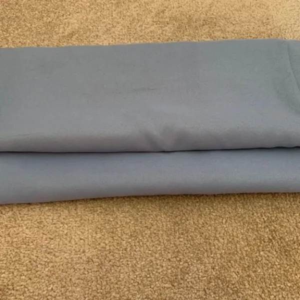 2 x Mid Blue Housewife Style Pillowcases