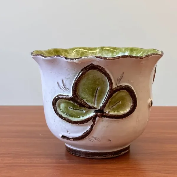 Vintage 1960s Italian Ceramic Flower Pot