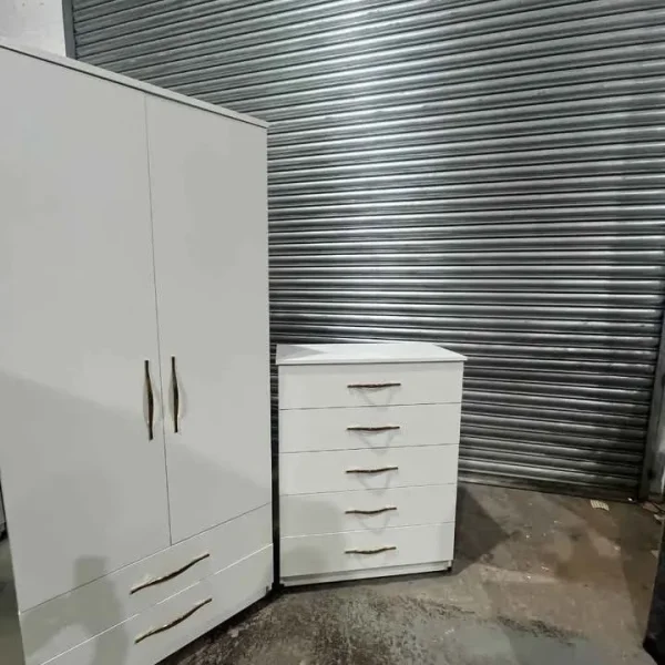 Branded 2 Door Wardrobe in Black, White, Wenge, Grey, Walnut