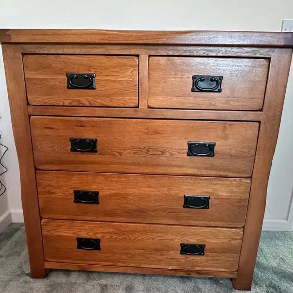 Solid Oak Chest of Drawers