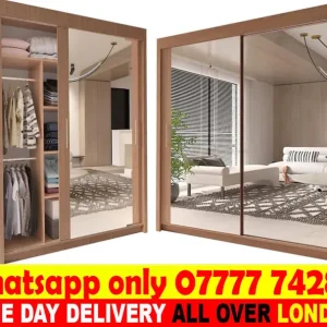Bedroom Wardrobe with Mirror - Image 5