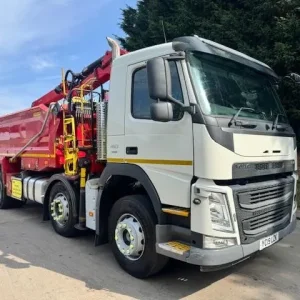 2019 Volvo FM 410 8x4 steel tipper with Epsilon crane and weigher