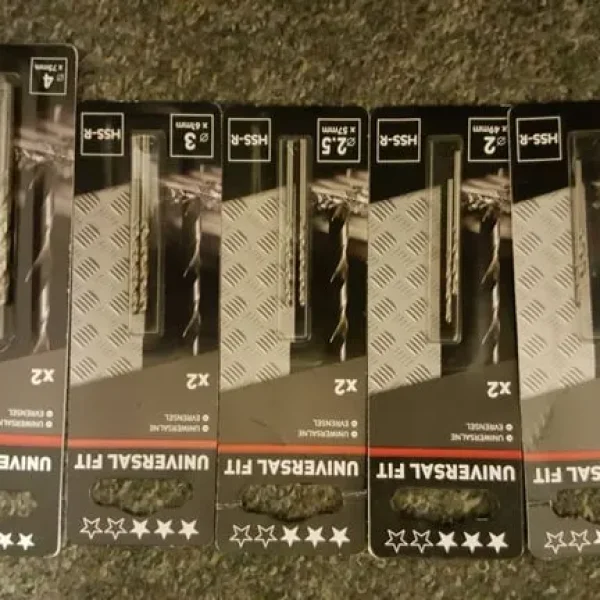 HSS drill bits in original packaging