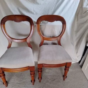 Two Balloon Back Dining / Bedroom Chairs