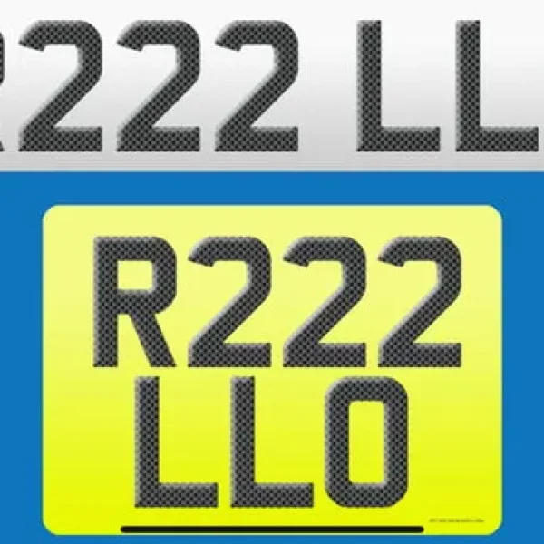 R222 LLO private cherished personal personalised registration plate number