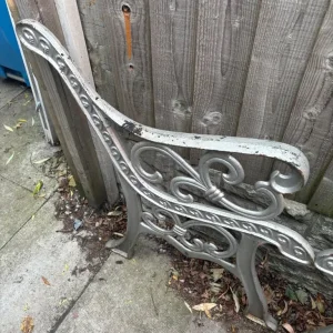 Cast iron bench sides - Image 2