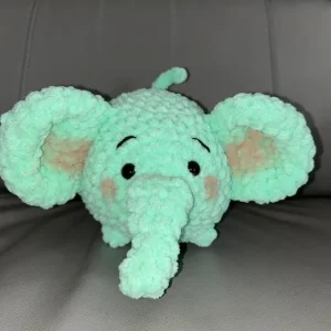 Crocheted plushie elephant