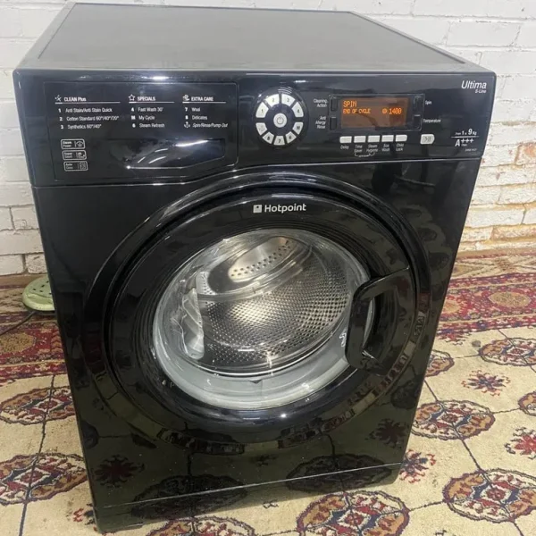 HotPoint A+ 9KG Black Washing Machine