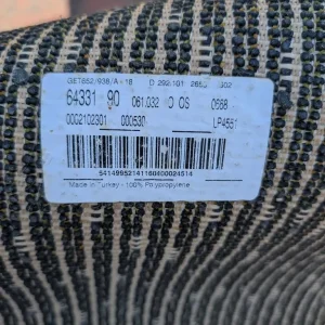 Large Shaggy Rug – Blue/Black Mix - Image 5