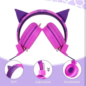 Kids headphones wireless purple - Image 4