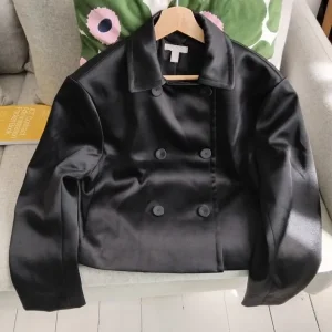 Beautiful Satin Ladies Jacket (sml H and M) Reminiscent of a 40's Box Jacket
