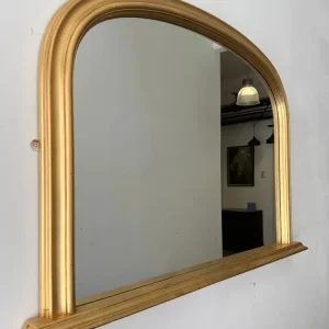 Mantlepiece Mirror with Gold Frame - Image 3