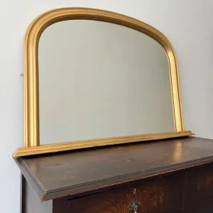 Mantlepiece Mirror with Gold Frame - Image 4