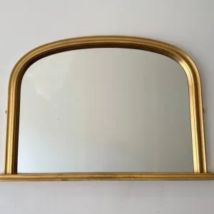 Mantlepiece Mirror with Gold Frame