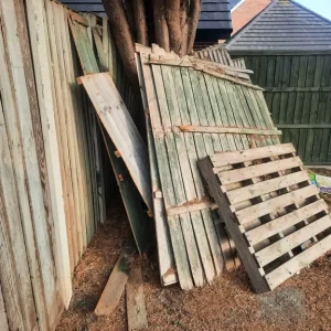 Free wood from replaced fences