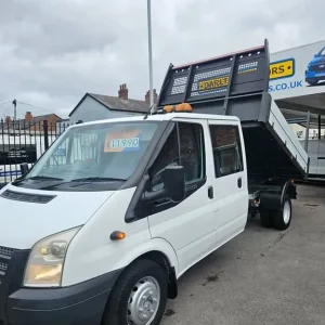 2014 Ford Transit 350 C/C DRW Crewcab Tipper (51000).No vat ( utility cab) Tipper Diesel Manual - Image 7