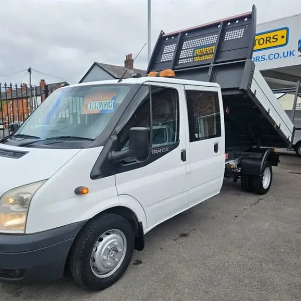 2014 Ford Transit 350 C/C DRW Crewcab Tipper (51000).No vat ( utility cab) Tipper Diesel Manual