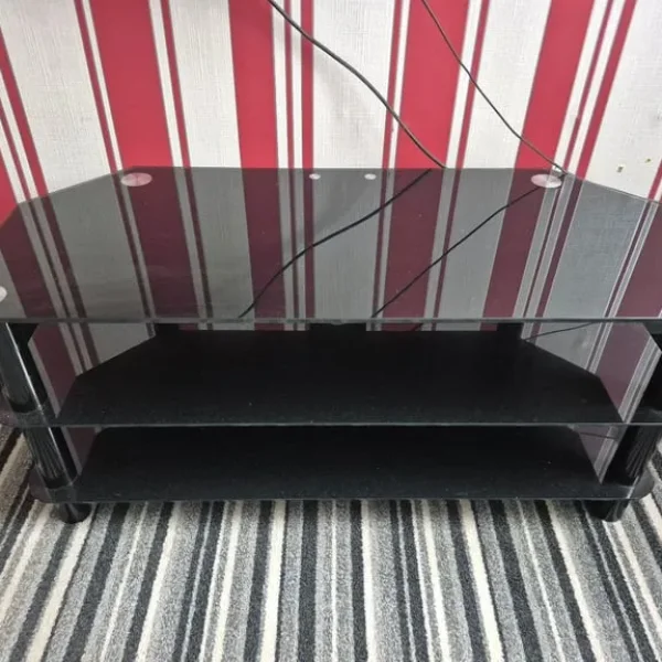 glass tv stand