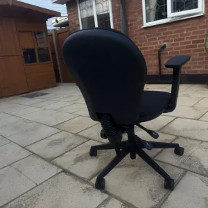 Black Office Chair Energi-24 Basic Tilt with Adjustable Armrest and Seat Posture. Fully adjustable - Image 2