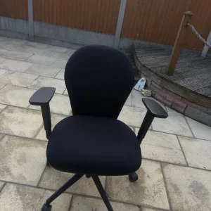 Black Office Chair Energi-24 Basic Tilt with Adjustable Armrest and Seat Posture. Fully adjustable