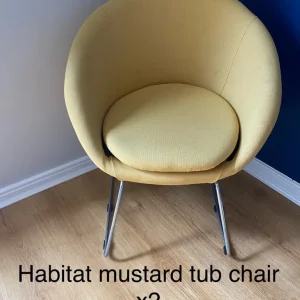 Habitat mustard tub chair