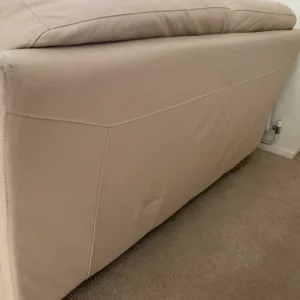 Beige cream Leather Sofa’s Suite - Good Condition - Image 4