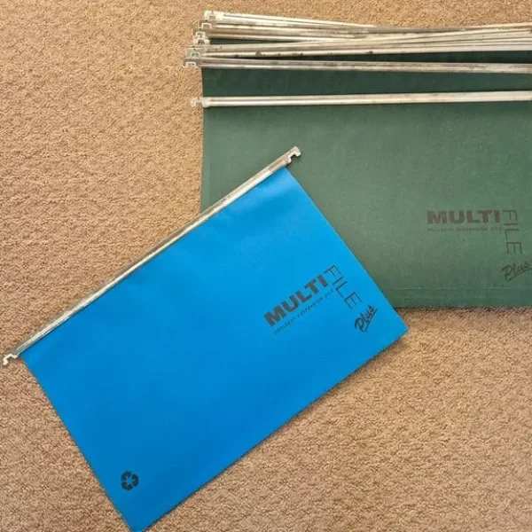 21 x Foolscap size suspension files (Muilti file plus)