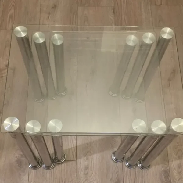 3 Nest of Glass tables