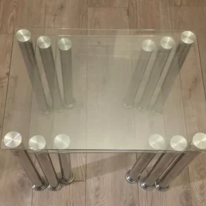 3 Nest of Glass tables