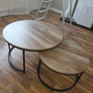 Nest of two round coffee table - Image 2