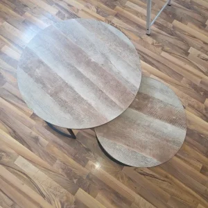 Nest of two round coffee table - Image 3