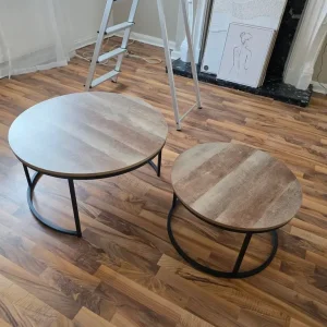 Nest of two round coffee table - Image 4