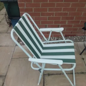 Deckchair and fishing stool 2 items bundle