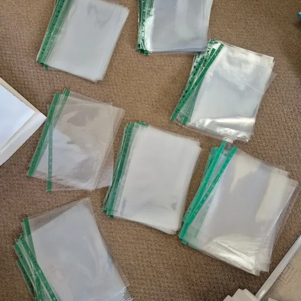 Nearly 200 Quality A4 Punched Pockets - most of them never used