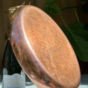 VINTAGE FRENCH COPPER ROASTING PAN, TRAY, TIN, GRATIN DISH, 36x23cm - MAUVIEL? - WILL POST! - Image 3