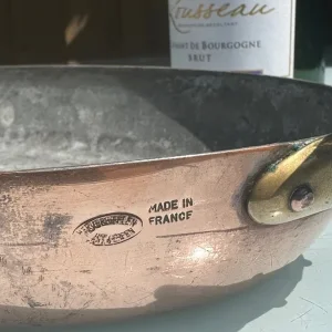 VINTAGE FRENCH COPPER ROASTING PAN, TRAY, TIN, GRATIN DISH, 36x23cm - MAUVIEL? - WILL POST! - Image 4